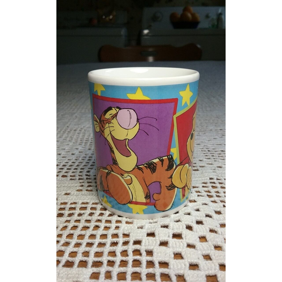 Vintage Disney Winnie The Pooh Coffee Mug Staffordshire England Tigger Piglet - Picture 3 of 10